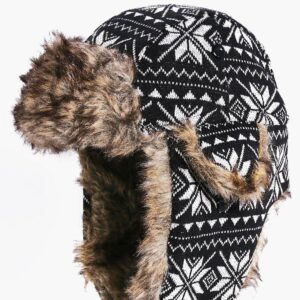 Fairisle Fur Lined Trapper